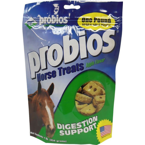 Vets Plus 022-CHR750 Probios Digestion Support Horse Treats 1-lb Resealable Pouch