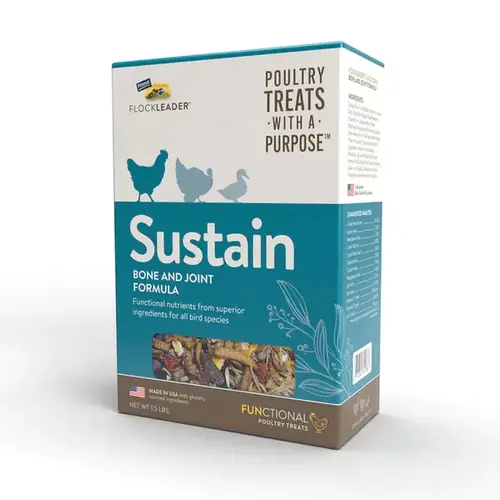 Perdue Agribusiness 001-81078 Flockleader Sustain Poultry Treats for Bone & Joint Support - 1.5lbs.