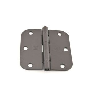 3-1/2" x 3-1/2" 5/8 Radius Full Mortise Residential Plain Bearing Hinge # 042009 Matte Antique Bronze Finish