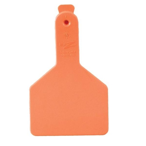 Calf Tag, Orange, 2-3/8 x 3-1/4-In - pack of 25