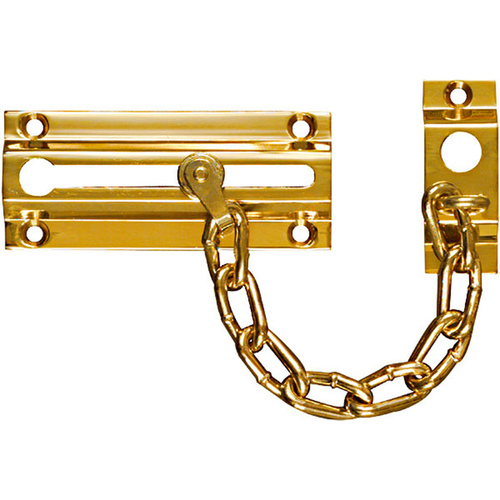 V1926 Chain Door Guard Solid Brass Finish