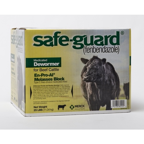 SAFEGUARD 001-069291B Safe-Guard Dewormer Block 25-LB