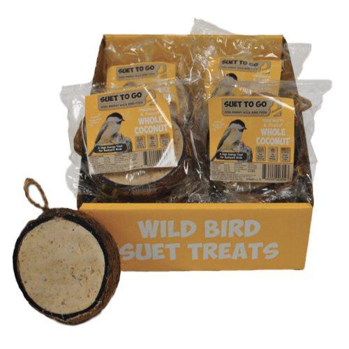 UniPet USA, LLC WB200 UNIPET COCONUT WITH MEALWORM AND PEANUT BIRD TREAT