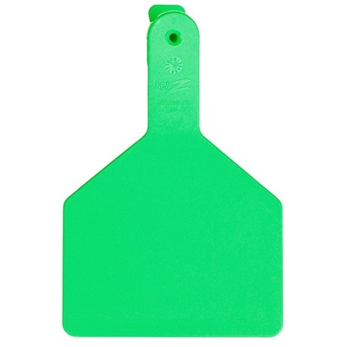 Z Tags 22710016 Z Tags Cow Tags - Green, Blank, pack of 25