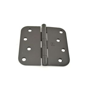 4" x 4" 5/8 Radius Full Mortise Residential Plain Bearing Hinge # 042010 Matte Antique Bronze Finish