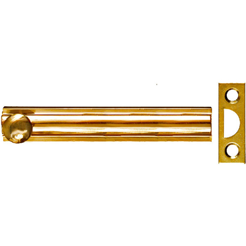 V1922 4" Surface Bolt Solid Brass Finish - pack of 5