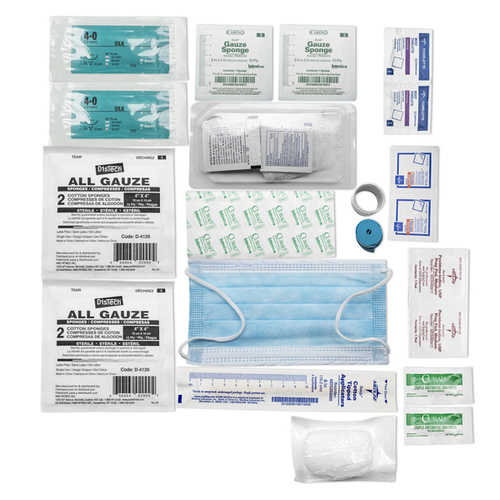 Med-Vet International SK2-DELUXE First Aid Medical Supplies Emergency Wound Suture Kit with 2 Suture