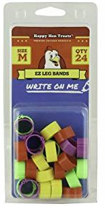 Happy Hen Treats 17131 HAPPY HEN TREATS EZ LEG BANDS - MEDIUM