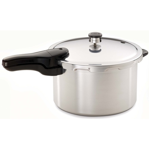 Presto 01282 Pressure Cooker, 8 qt Capacity, 12.18 in Dia, Aluminum