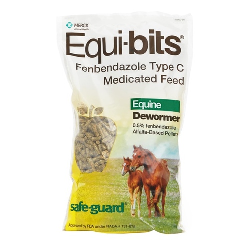 Merck 16587321 Safe-Guard Equi-Bits Fenbendazole Type C Medicated Feed - 1.25 LB BAG