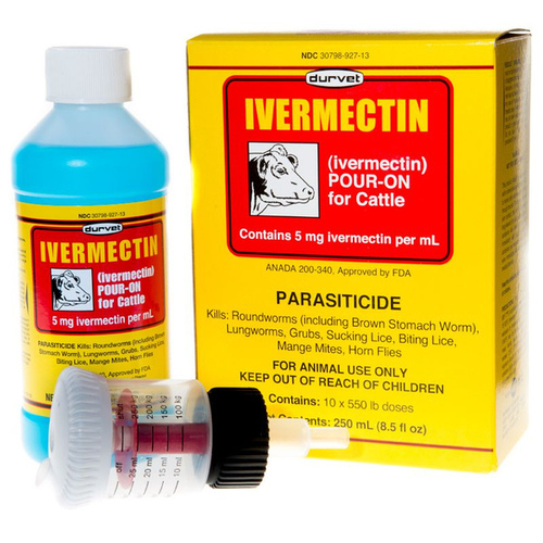 DURVET, INC. 001-11040FP IVERMECTIN POUR-ON PARASITICIDE FOR CATTLE