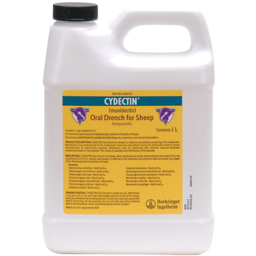 Bayer Animal Health 023-85693999 CYDECTIN 0.1% DRENCH WORMER 1-Liter