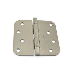 4" x 4" 5/8 Radius Full Mortise Residential Plain Bearing Hinge # 033314 Antique Nickel Finish