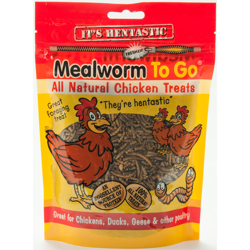 Mealworm To Go Hentastic Dried Mealworms 1.1-LB Resealable Bag