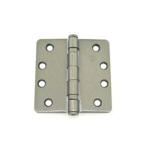 4" x 4" 5/8" Radius Full Mortise Standard Weight Ball Bearing Hinge # 009185 Oil Rubbed Bronze Finish