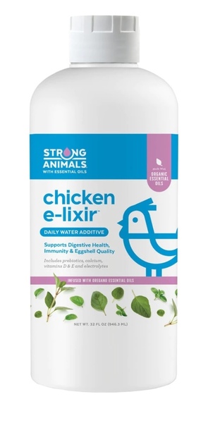 Strong Animals 4107-32 Chicken E-lixir Daily Water Additive for Chickens 32-oz