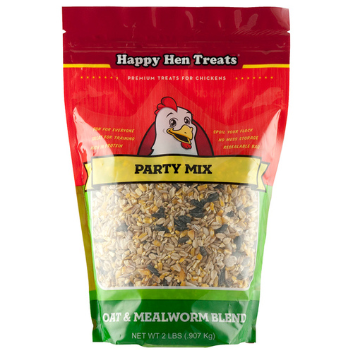 Happy Hen Party Mix Oat & Mealworm Blend 2-lb Bag