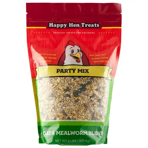 Happy Hen Party Mix Oat & Mealworm Blend 2-lb Bag