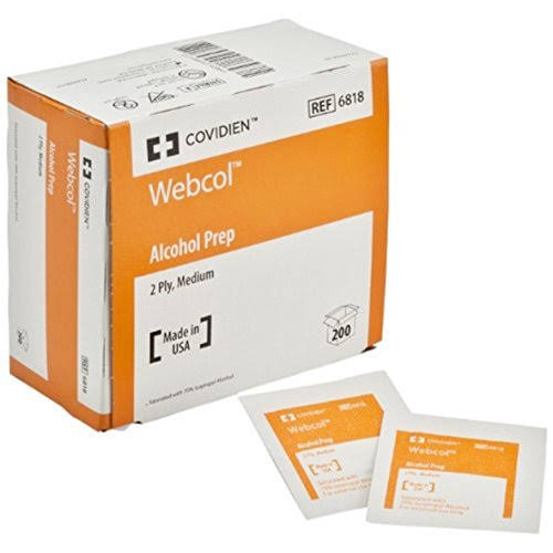 Webcol Alcohol Prep 2-PLY MEDIUM