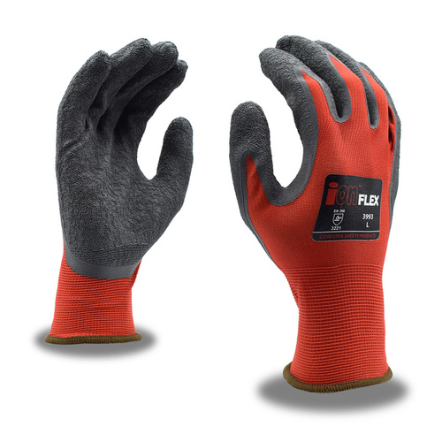 Cordova International Sourcing Co 3993M Ion-Flex Gloves - Red Nylon - Medium Pair