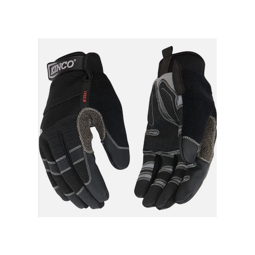 Kinco 2041-XL Work Gloves General Men's Outdoor General Purpose Gray XL Gray