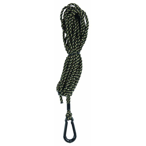 Allen Company Deluxe Reflective Hoist Rope, 30-Feet Long, Black