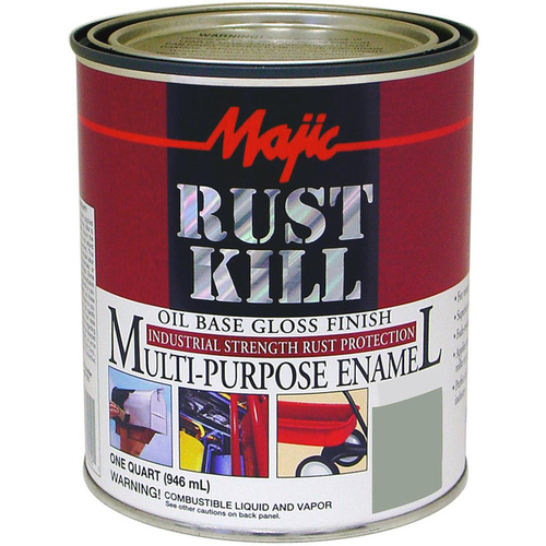 Rustkill Rust-Preventive Coating, Gloss, Navy Gray, 1 qt Can