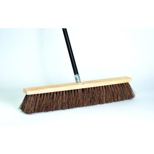 DQB 09981 Garage Sweep Palmyra Bristles 18" x 4" with 60" Steel Handle Multicolored