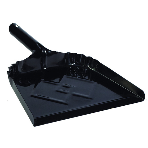 DQB 72539 Dust Pan Metal Heavy Duty Black