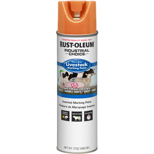 Rust-Oleum 383006 Rust-Oleum Livestock Marking Paint 17oz - Fluorescent Orange