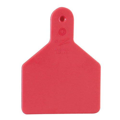 Z Tags 700-2500-375 Z Tags 25 Count 1-Piece Blank Tags for Calves - Red