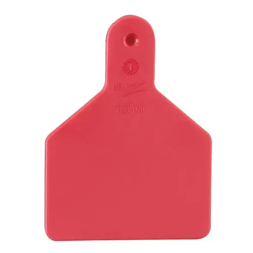 Z Tags 700-2500-375 Z Tags 25 Count 1-Piece Blank Tags for Calves - Red