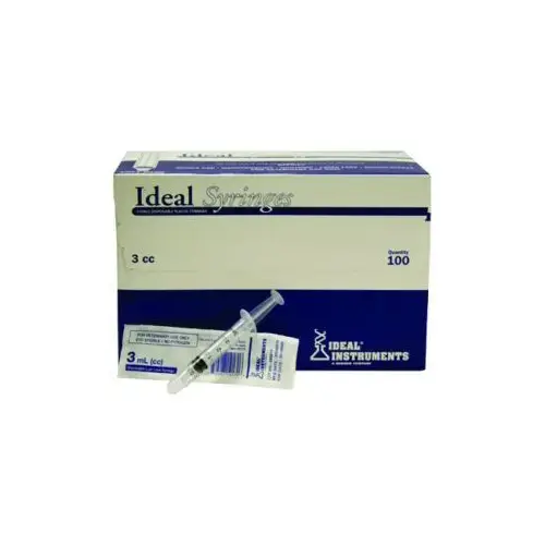 Syringe 3cc Luer-Slip - pack of 100