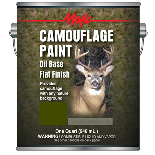 Majic Paints 8-0850-2 Camouflage Paint, Olive Drab, 1 qt Can