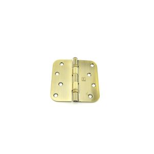 4" x 4" 5/8 Radius Full Mortise Residential Weight Ball Bearing Hinge # 034520 Antique Brass Finish