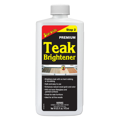 Star Brite 81516 Brightener for Teak & Other Fine Wood, 16 oz.