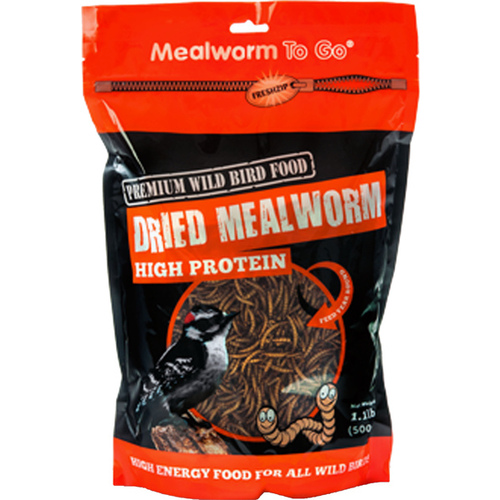 Mealworm To Go Dried Mealworm Wild Bird Food 1.1-lb