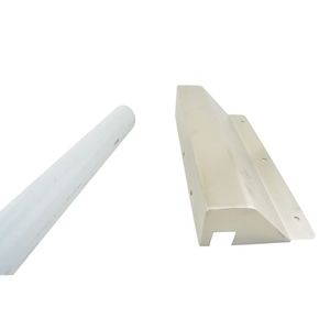 Right Hand Reverse Rod and Latch Guard, Satin Stainless Steel Finish