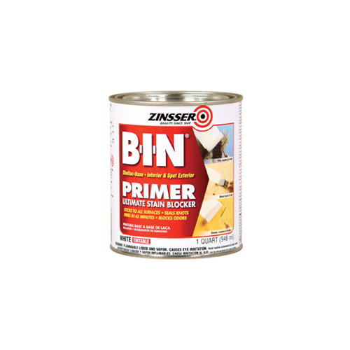 B-I-N Shellac-Base Primer, White, 1 qt - pack of 6