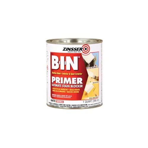 B-I-N Shellac-Base Primer - White - Quart