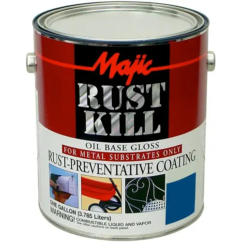 Rustkill Enamel, Gloss, Royal Safety Blue, 1 gal Can