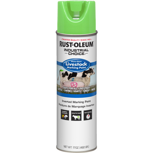 Rust-Oleum 383007 Rust-Oleum Livestock Marking Paint 17oz - Fluorescent Green