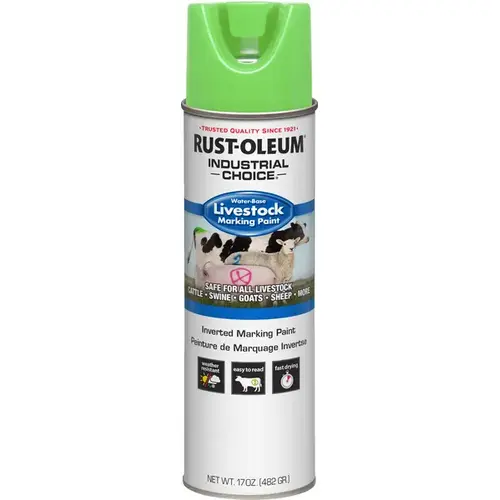 Rust-Oleum Livestock Marking Paint 17oz - Fluorescent Green