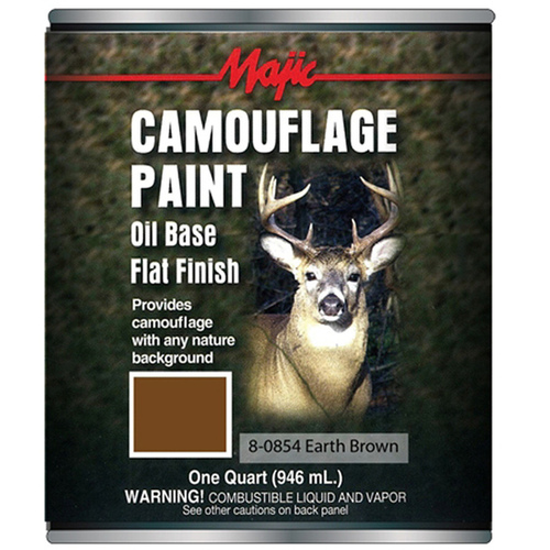 Majic Paints 8-0854-2 Camouflage Paint, Earth Brown, 1 qt Can