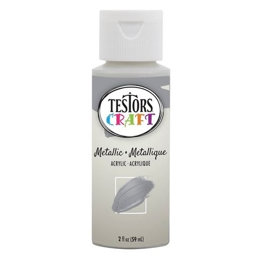 Testors Enamel Metallic Paint - Silver 2 fl oz.