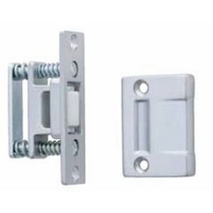 Large Nylon Roller Latch Bright Brass Finish
