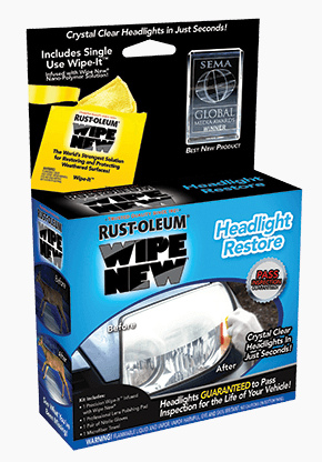 WIPE NEW HDLCAL Headlight Restore, 0.34 fl-oz, Liquid, Sweet