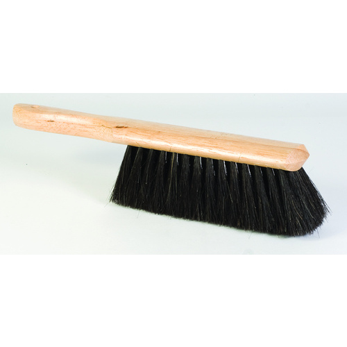 DQB 08800 Counter Dusting Brush Black Horsehair Bristles 8" x 2.5" with Hardwood Handle