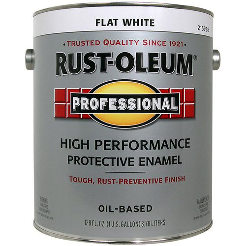 Professional Enamel, Flat White, 1-Gallon - pack of 2