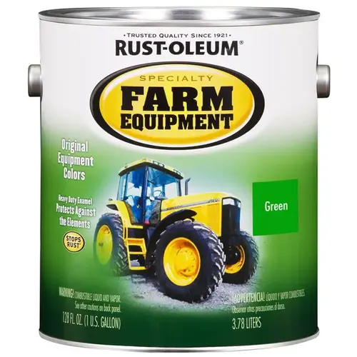 Enamel Paint for Farm Equipment - John Deere Green 1-gallon